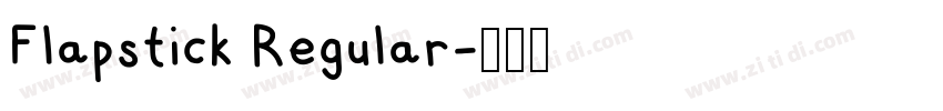 Flapstick Regular字体转换